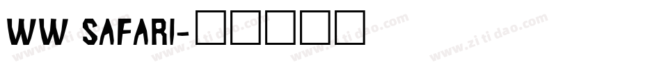 WW Safari字体转换